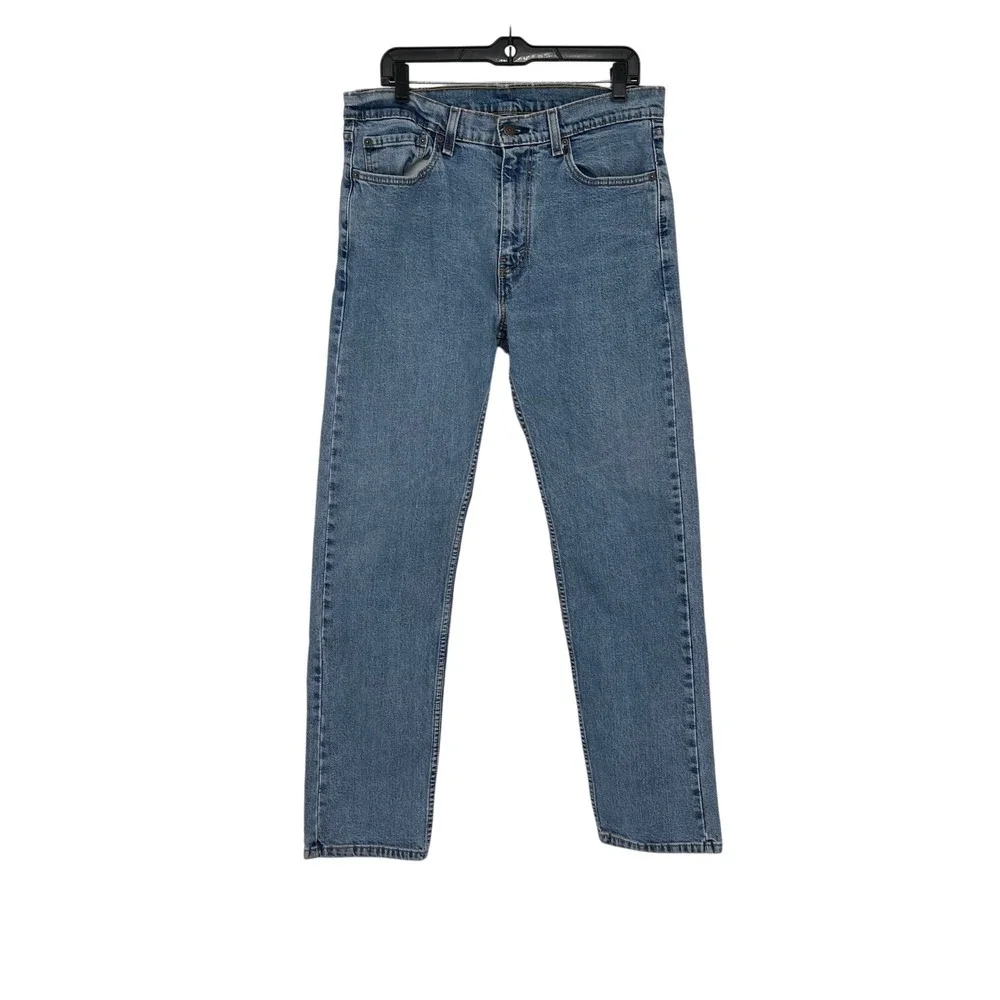 Levi's 505‎ Regular Fit Jeans Mens W34 L32 Light Wash Denim Pants